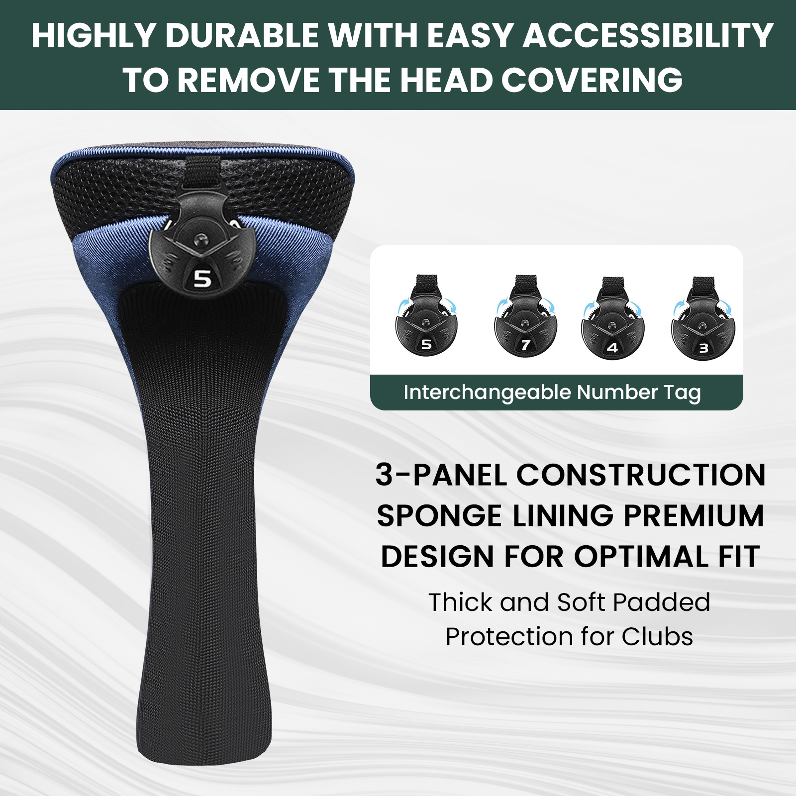 5pcs Golf Club Head Covers for - đánh giá và giá Golf Equipment Organizer