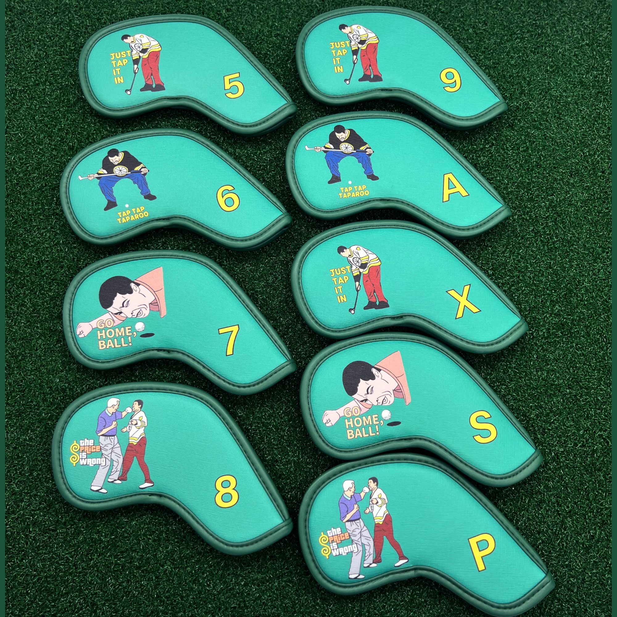 9 pcs Golf Iron Covers with Fu - đánh giá và giá Golf Equipment Organizer