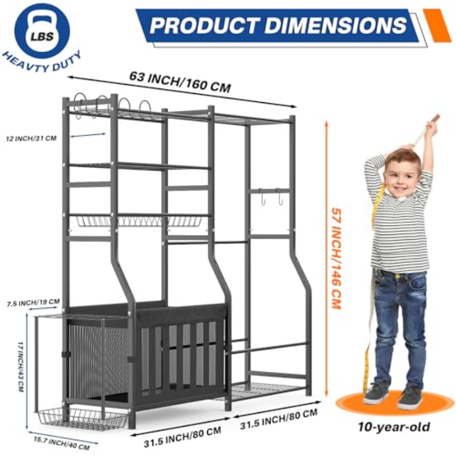 Heavy Duty Garage Sports Equip - đánh giá và giá Golf Equipment Organizer